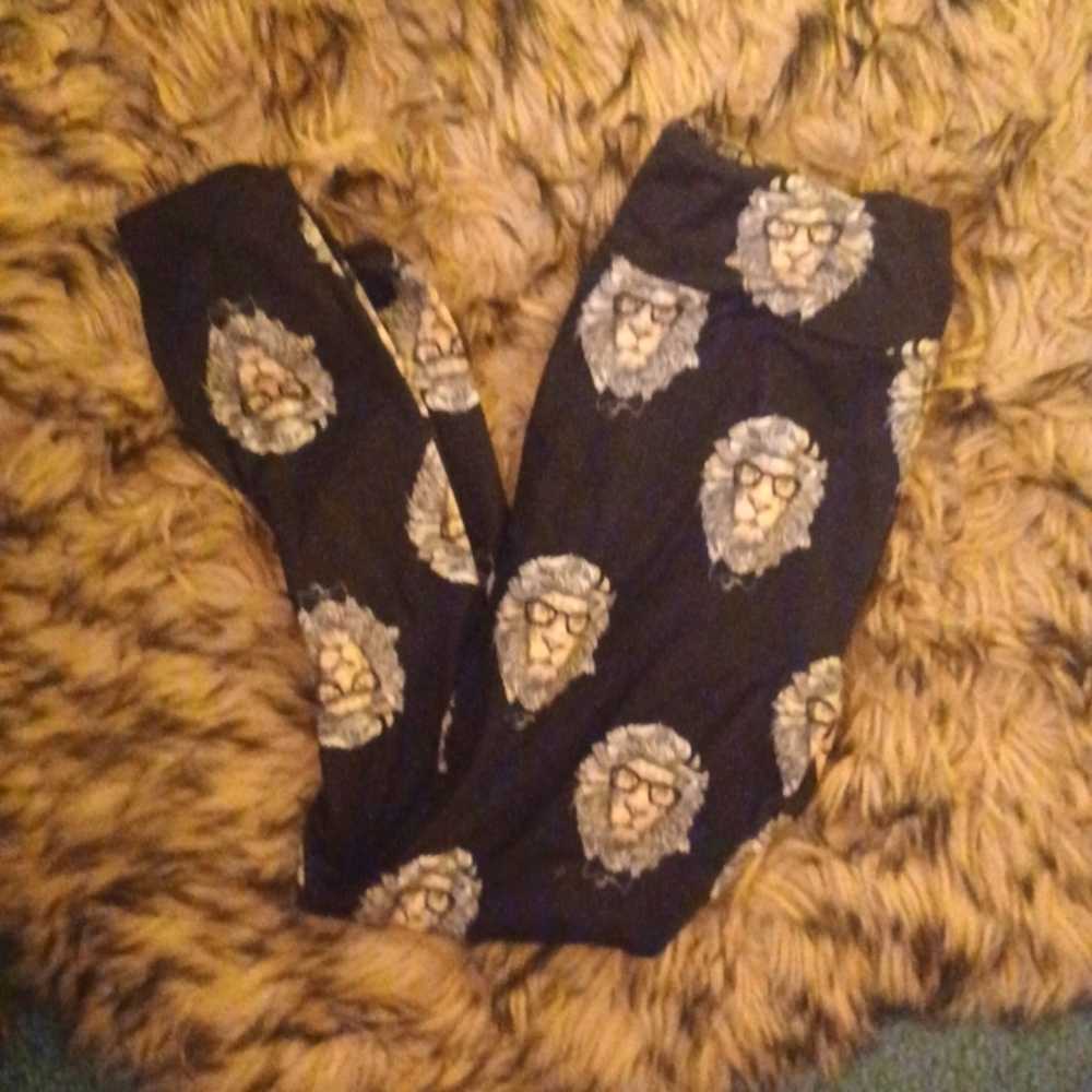 Lion head leggings